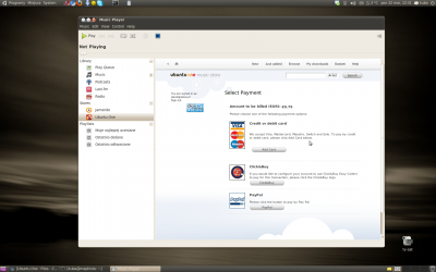 Ubuntu One Music Store Payment Ubuntu One Music Store Payment