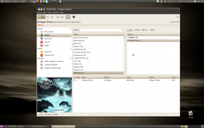 Rhythmbox Playing song downloaded from Ubuntu One Music Store Rhythmbox Playing song downloaded from Ubuntu One Music Store